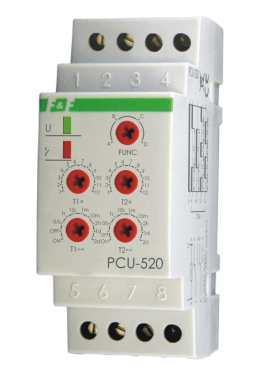 F&F Przekaźnik czasowy uniwersalny 2xNO/NC 12-264V - PCU-520 UNI