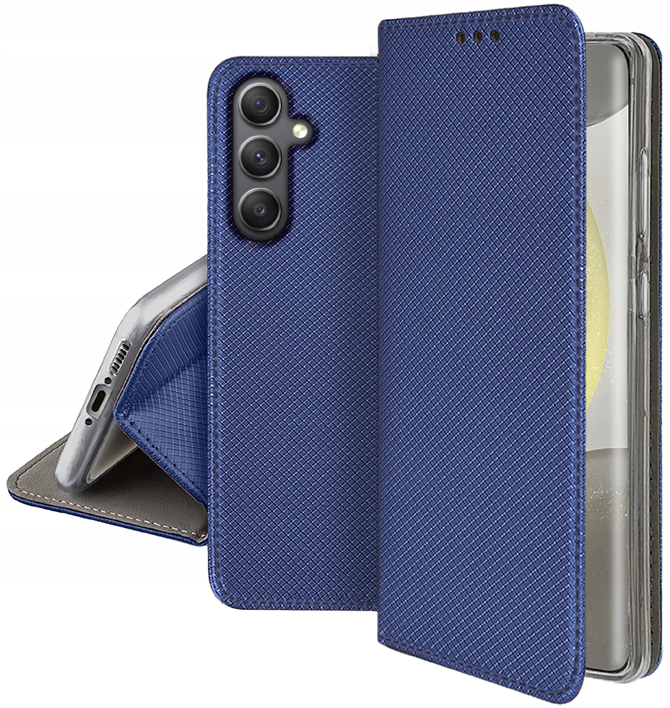 Etui do Samsung Galaxy S24 FE SMART MAGNET CASE PORTFEL + SZKŁO OCHRONNE 9H