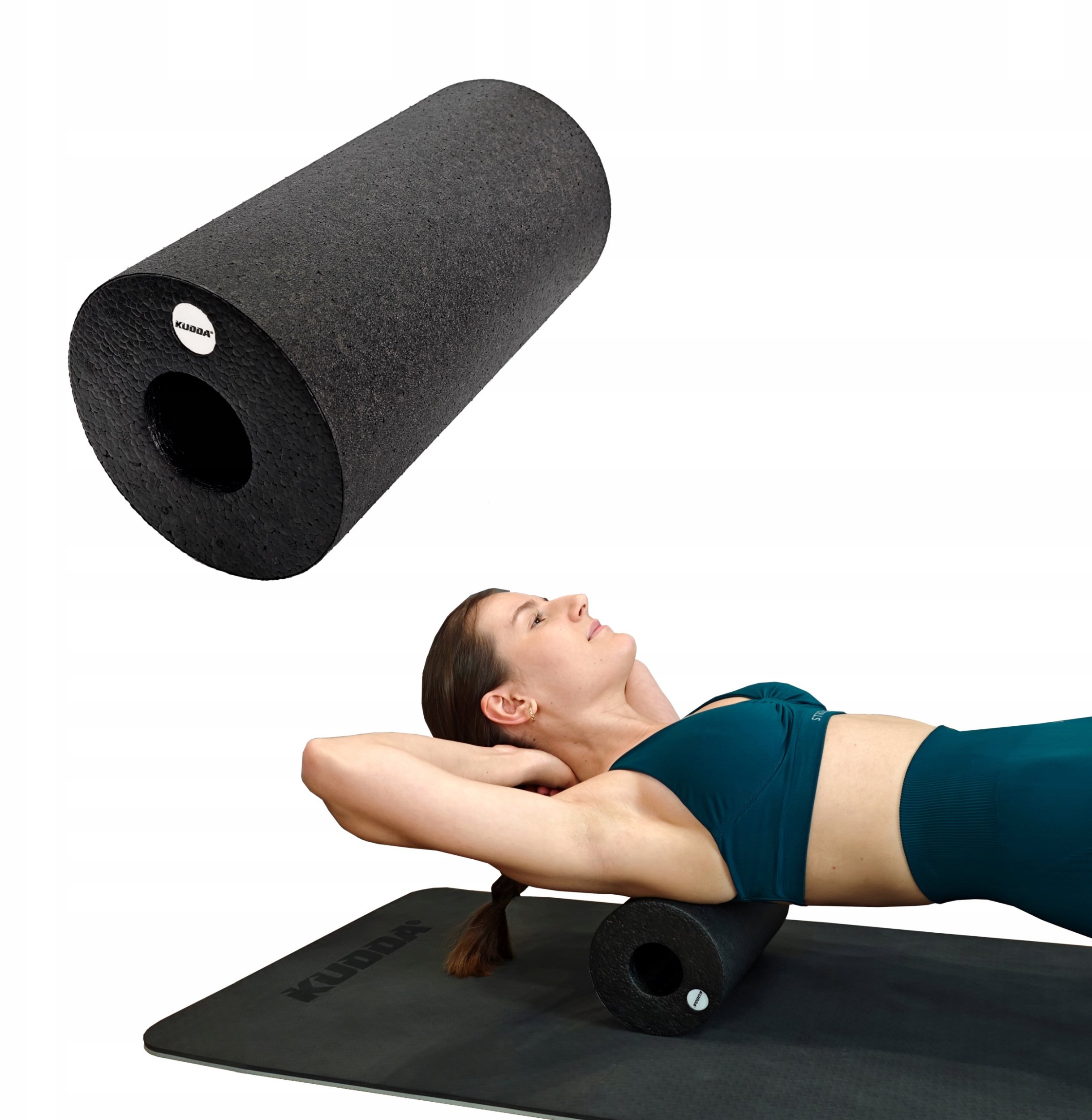 DUŻY ROLLER WAŁEK DO MASAŻU MIĘŚNI I ROLOWANIA PIANKA EPP 30 cm