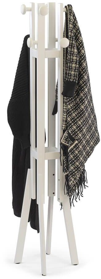 Wieszak na ubrania ARREDAMENTI ALBA 175x40 cm Biały stojak do przedpokoju