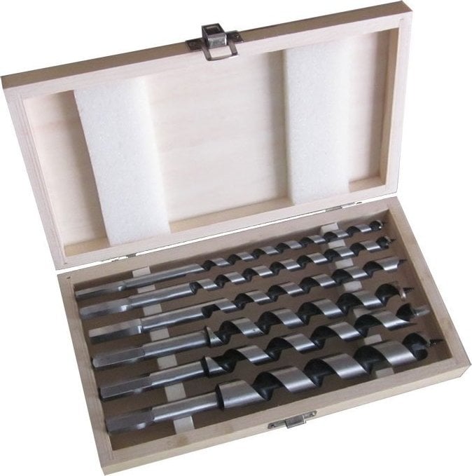 Wiertło Hikoki Zestaw świdrów do drewna w kasecie 8 szt. (10/12/14/16/18/20/22/24X460mm)