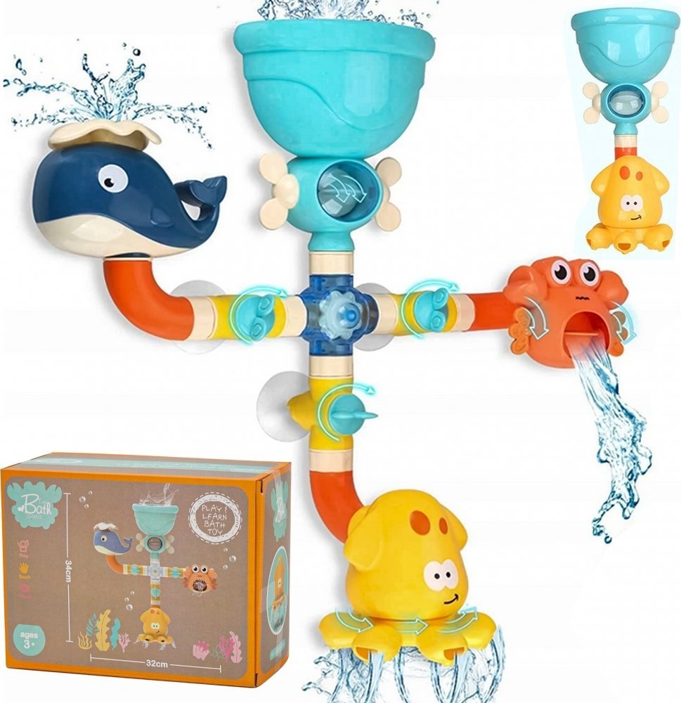 MalPlay Zabawka Do Kąpieli Przelewowa Fontanna