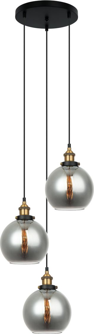 Lampa wisząca Italux Lampa wisząca dymiona nad stół Italux Cardena MDM-4330/3 GD+SG