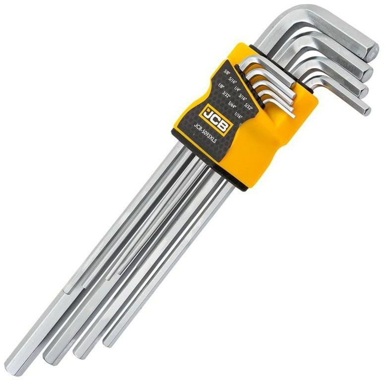 JCB IMBUSY CALOWE 9szt. /B.DŁ. 1/16 - 3/8"