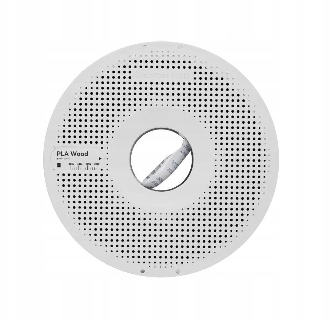 Filament Bambu Lab PLA Wood 1,75mm 1kg - w zestawie z wielorazową szpulą - White Oak}