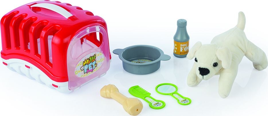 Figurka Dolu Mój pierwszy zwierzak - Piesek z czerwonym kojcem (5003)