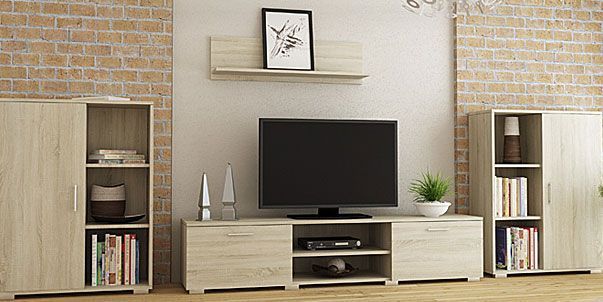 Elior Zestaw mebli Pixelo 3X - dąb sonoma