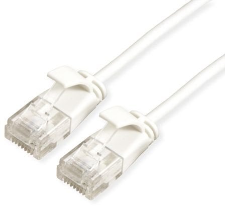 ROLINE GREEN UTP patchkabel Cat.6A (Class EA), LSOH, extra dun, wit, 1,5 m