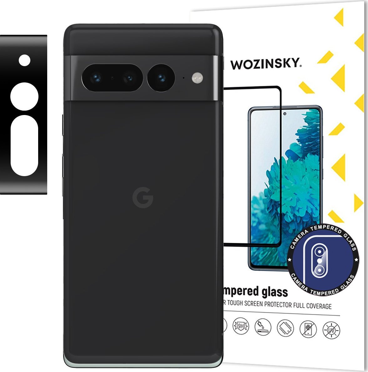Wozinsky Wozinsky Full Camera Glass szkło hartowane do Google Pixel 7 Pro na aparat kamerę 9H