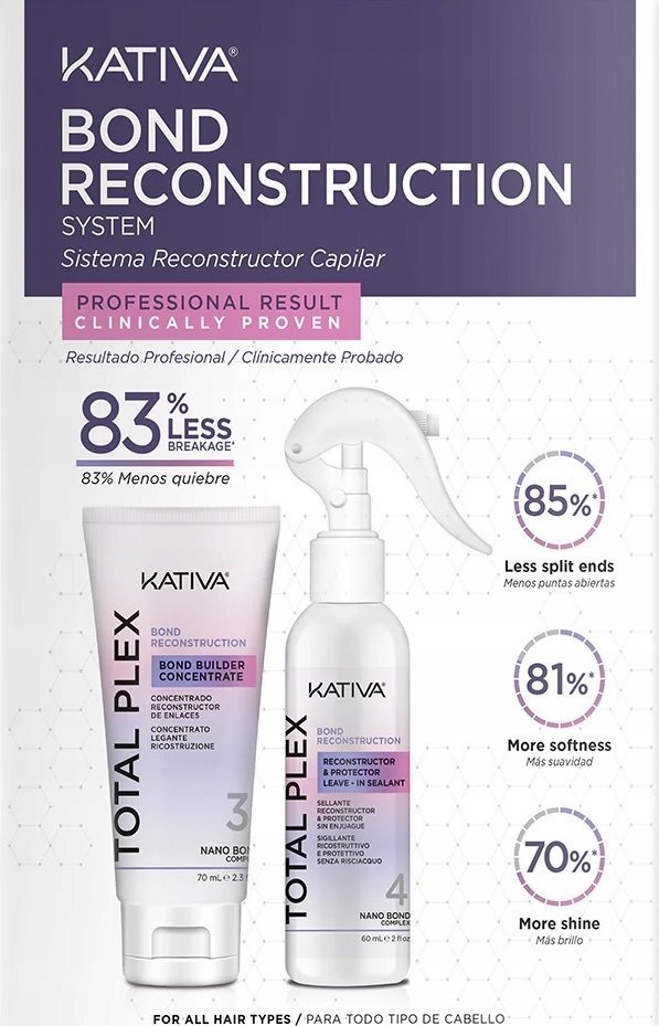 Kativa Total Plex Reconstruction Kit Odżywki silnie naprawiające włosy