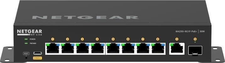 Switch NETGEAR 10PT M4250-9G1F-POE+ MANAGED SWCH