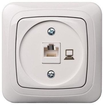 POWERPOINT 1 SEATS PC UNFR RJ45 WHITE