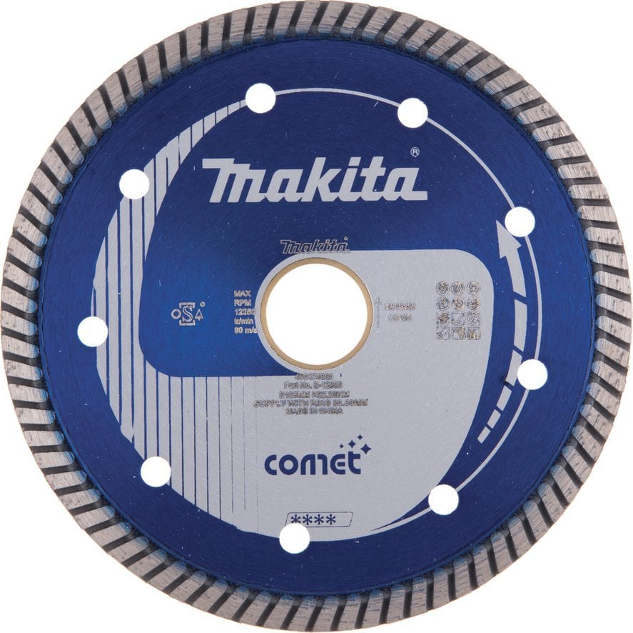 Makita MAKITA TARCZA DIAMENTOWA 125x22,23mm PEŁNA(SUCHO/MOKRO) BETON, CEGŁA, PŁYTKI