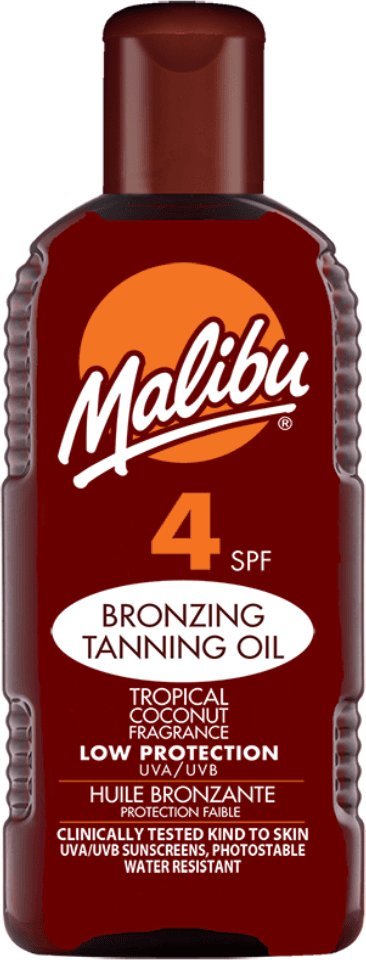 Malibu Malibu Tanning Oil Olejek Do Opalania SPF4 200ml
