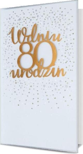 Pan Dragon Karnet KL B6 Urodziny 80 HM100-982