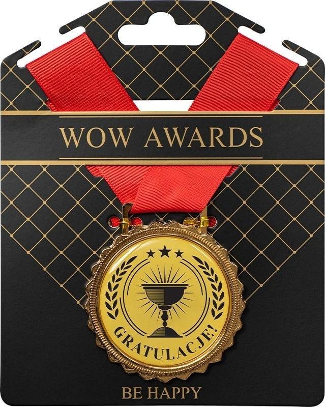 Medal prezentowy z napisem Gratulacje!