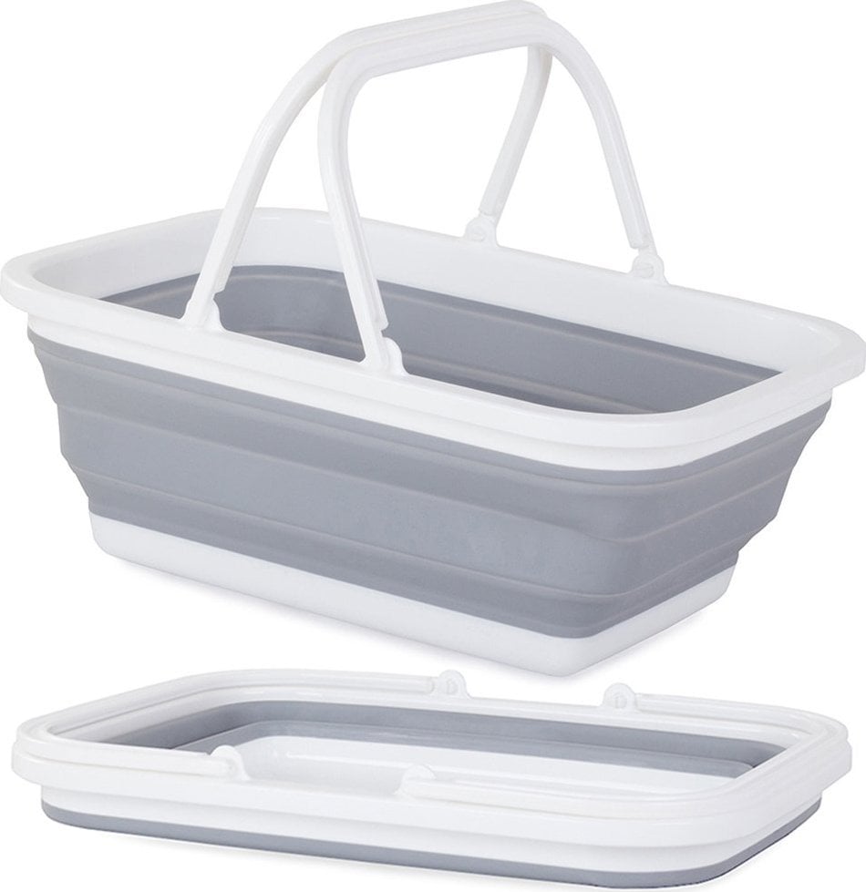 Verk Kosz na zakupy składany silikonowy z uchwytami uniwersalny