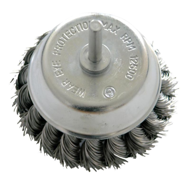 Pro-Line Szczotka doczołowa z drutu skręcanego z trzpieniem 75mm - 32457