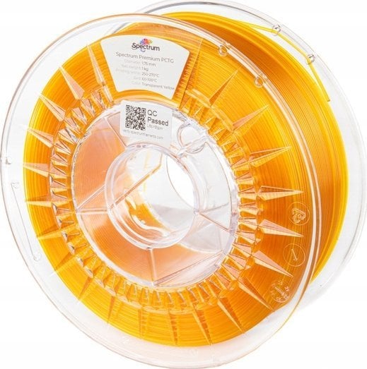 Spectrum Spectrum 3D filament, Premium PCTG, 1,75mm, 1000g, 80737, transparent yellow