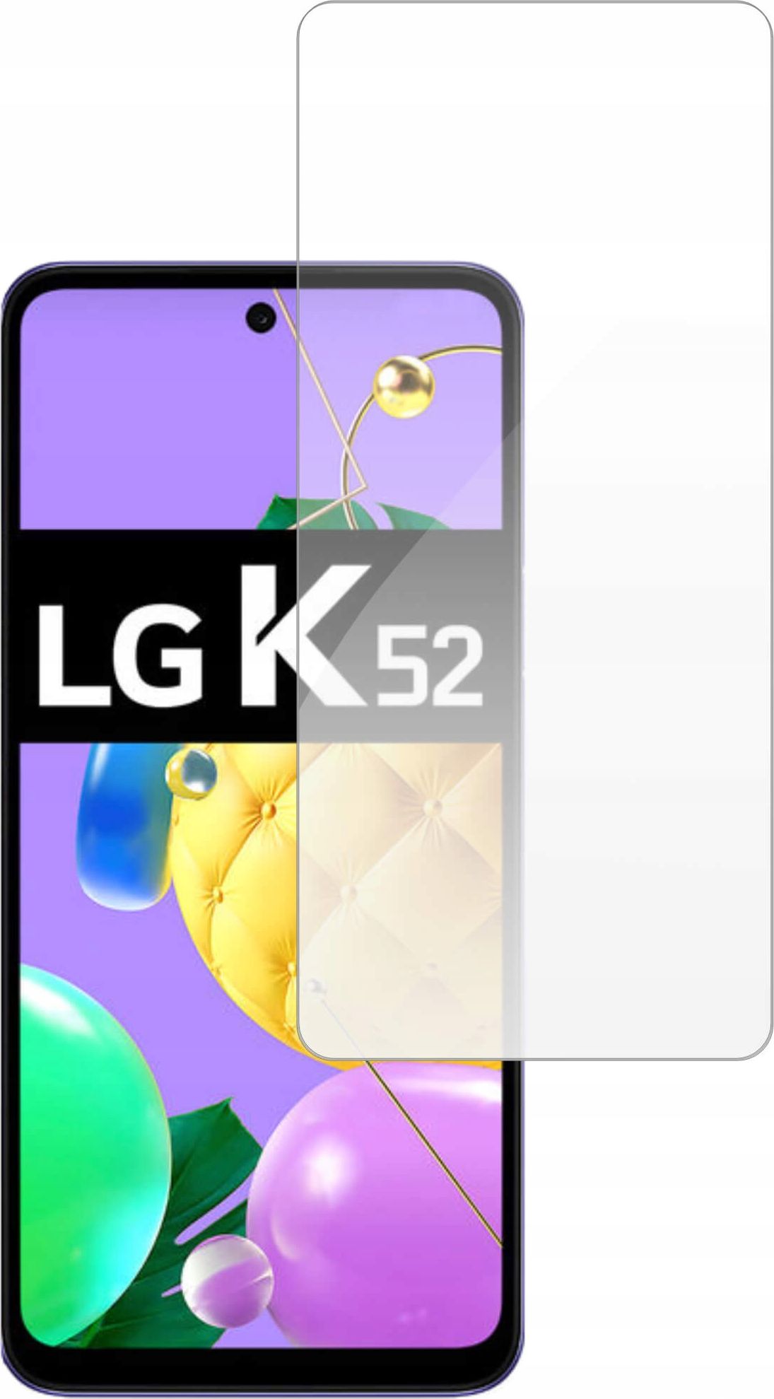 etumi Szkło Hartowane Do Lg K52 | Osłona Szybka Na Ekran Szkiełko Ochronne Na Ekran Twarde Płaskie Przód / Ochrona Matrycy Telefonu Glas0242
