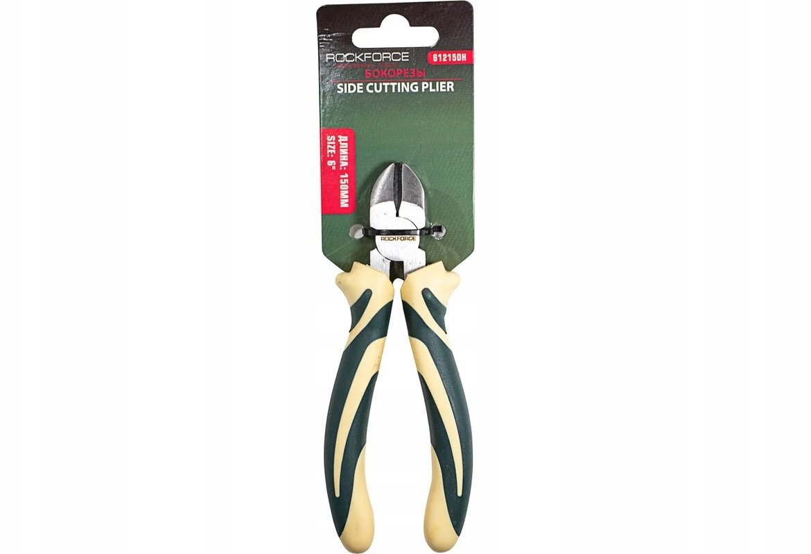 ROCKFORCE Szczypce TNĄCE uniwersalne boczne KOMBINERKI 6" 150mm