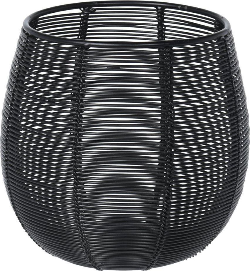 Art-Pol Metalowy druciany lampion czarny 12 cm