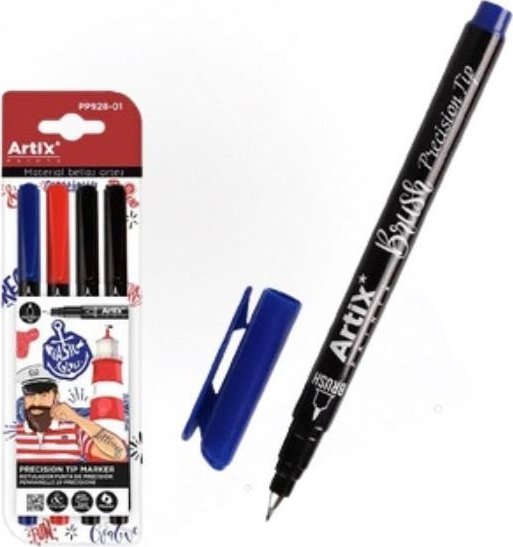 Markery z precyzyjną końcówką Basic Colors 4 kolor