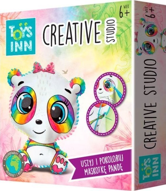 Stnux Zestaw kreatywny do szycia i kolorowania Creative Studio panda