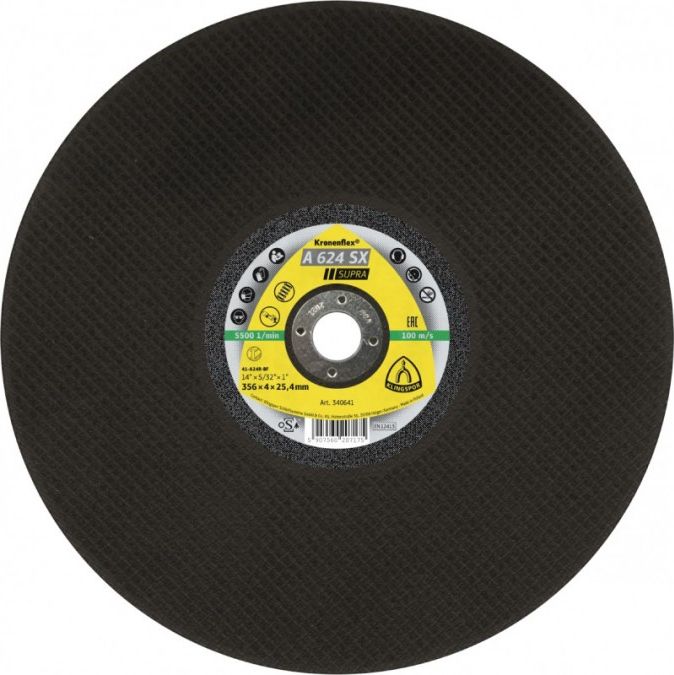 Klingspor KLINGSPOR TARCZA DO CIĘCIA METALU 406mm x 4,0mm x 25,4mm A624SX K351436