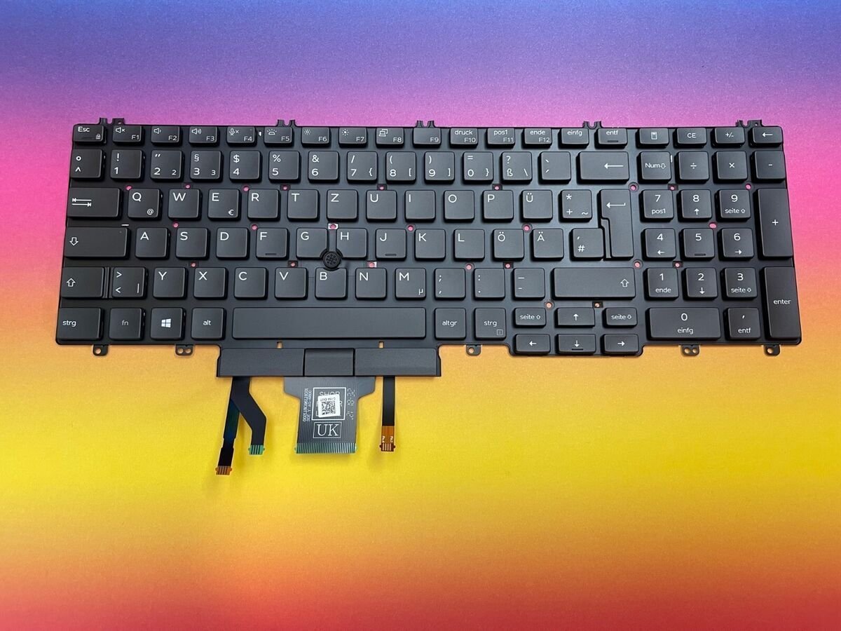 Klawiatura Dell German backlit keyboard for