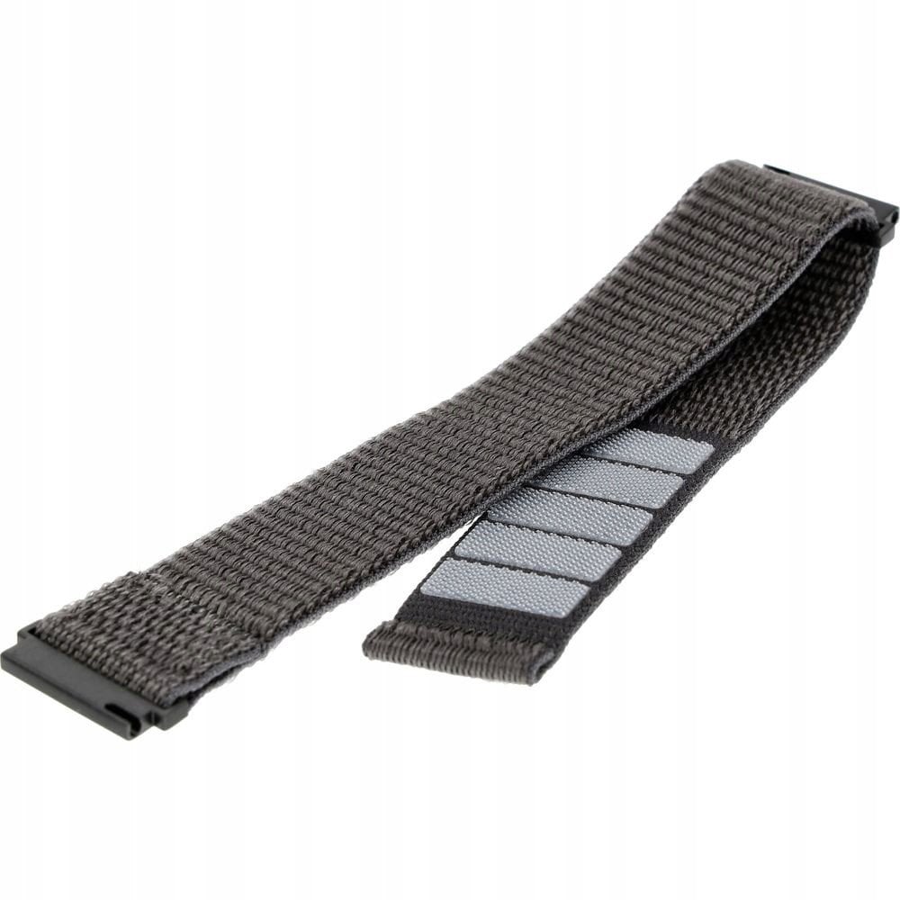 Fixed | Sporty Strap with Quick Release 20mm for Smartwatch | 160-210 mm | Dark gray | Nylon