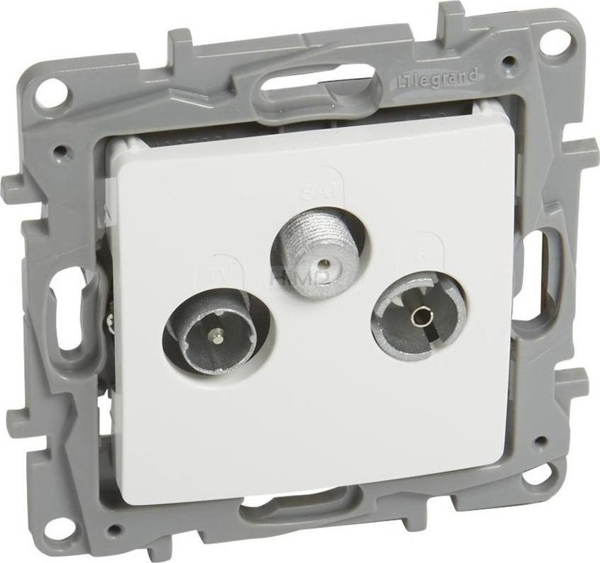 Legrand Gniazdo antenowe Legrand Niloe / Niloe Selection 764563 TV-RD-SAT końcowe (gwiazda) białe