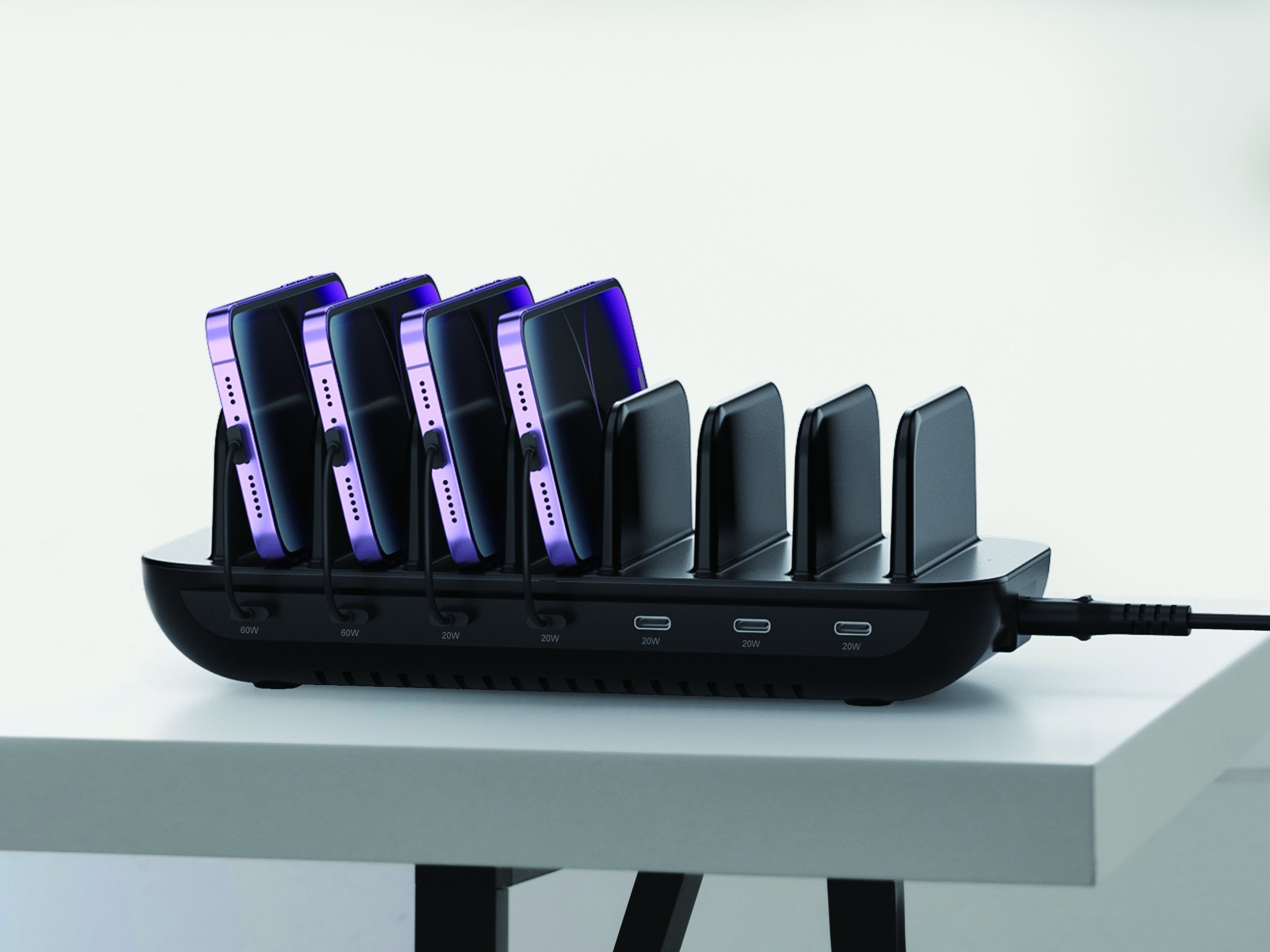 HUB USB Conceptronic CONCEPTRONIC ładowarka 7Port 7xUSB-C 160WPD3.0 sw