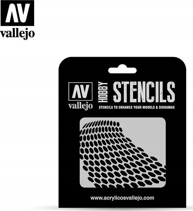 Vallejo Vallejo: Stencils - Distorted Honeycomb