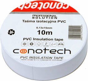 Conotech taśma izolacyjna Conotech PVC biała 10m