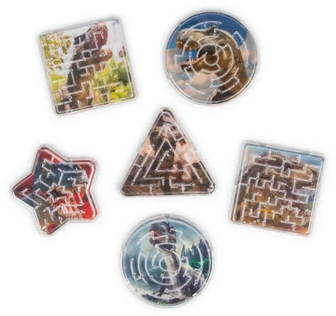 Mini labirynty dinozaury 6szt