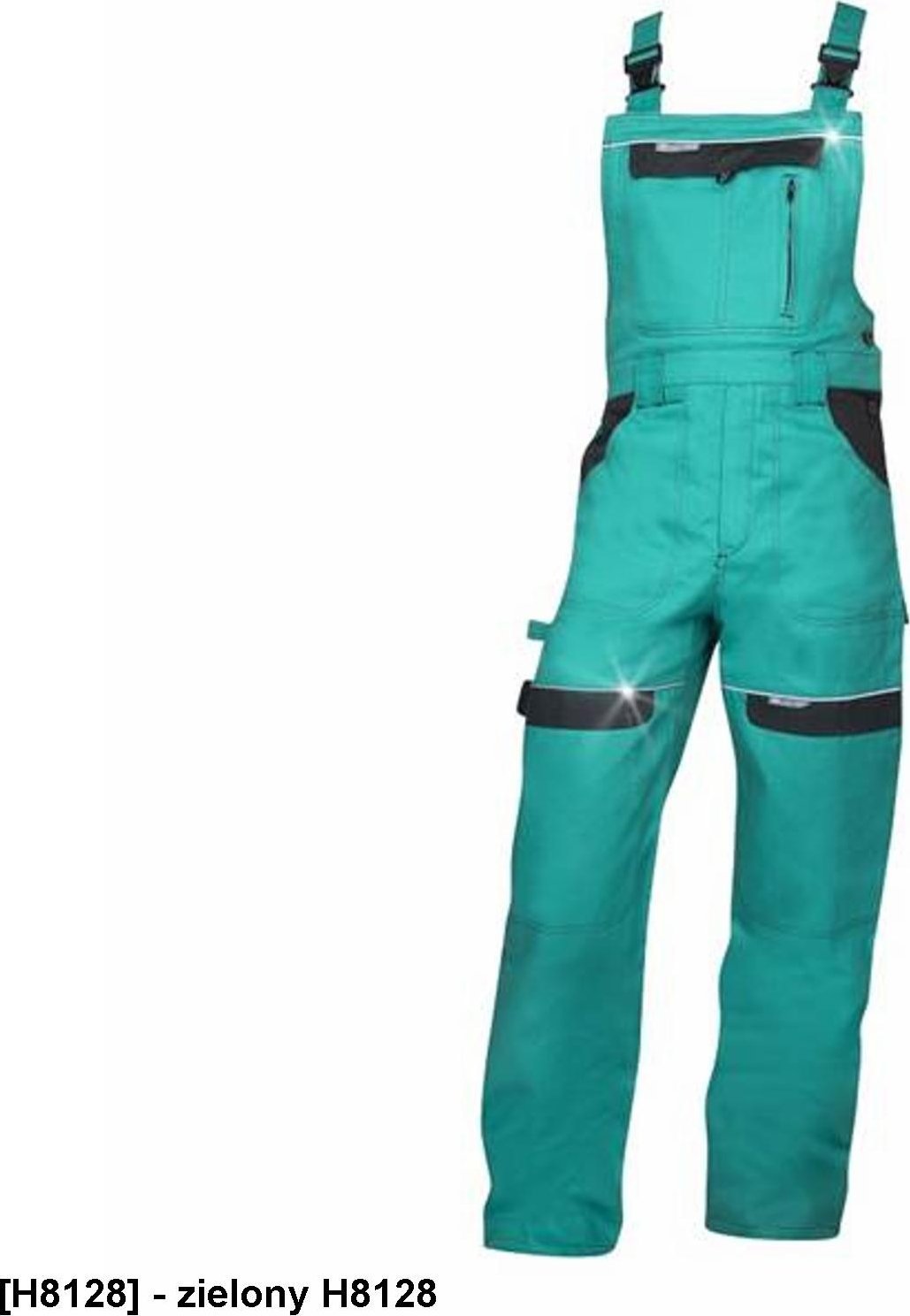 Ardon ARDON COOL TREND - spodnie ogrodniczki - zielony H8128 2XL