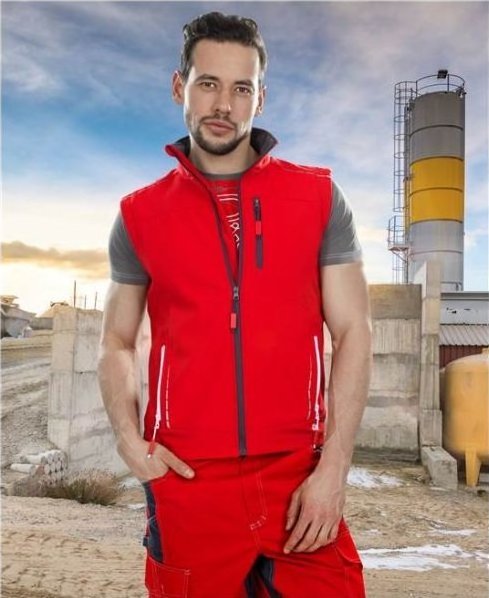 Ardon KAMIZELKA SOFTSHELLOWA ARDON - wiatroodporna, oddychająca technologia ElasticTech, - Niebieski H9176 4XL