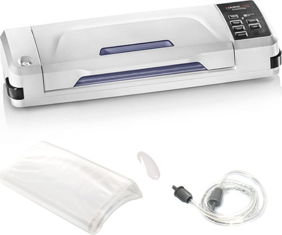 Magic Vac MAGIC VAC Champion Vacuum Sealer, Automatic, 130 W, Incuded bag roll 30x300 cm and 5 pre-cut bags 20x30 cm, White