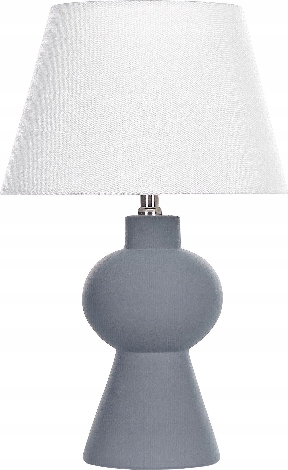 Lampa stołowa Beliani Lampa stołowa ceramiczna szara FABILOS