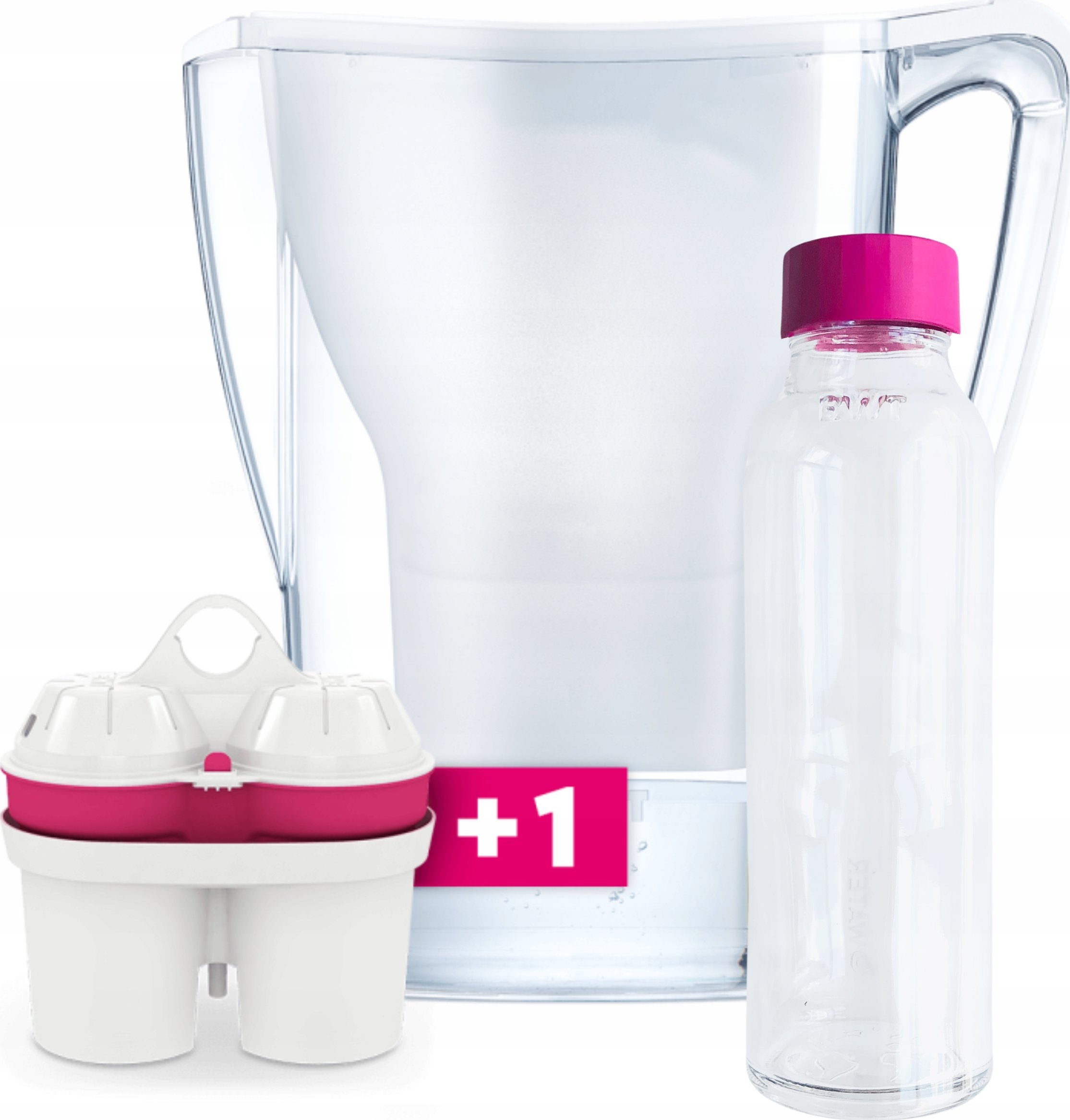 Dzbanek filtrujący BWT AQUAlizer Home manual 125626883 w tym szklana butelka