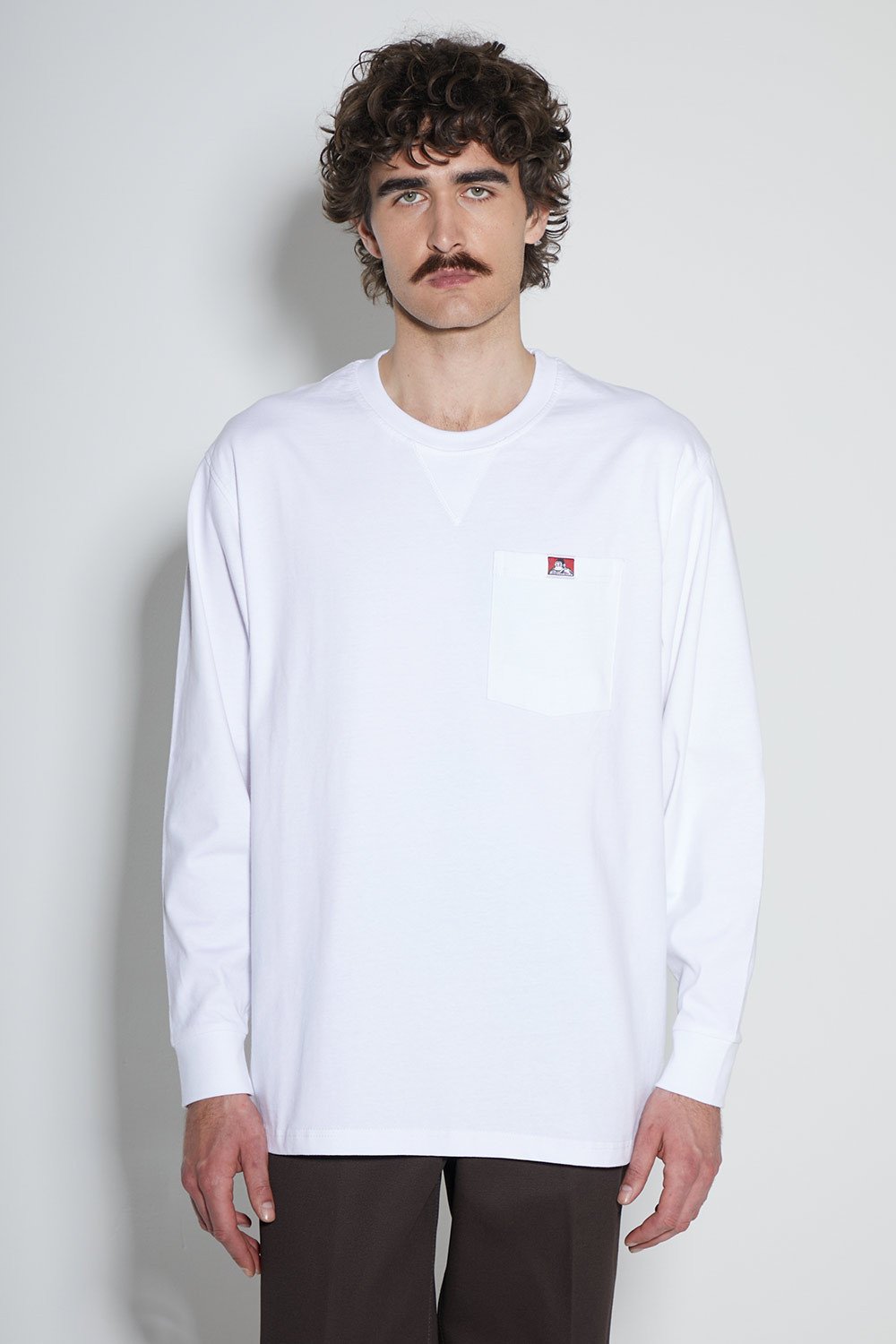 Koszulka Ben Davis LS Heavy Duty Pocket White
