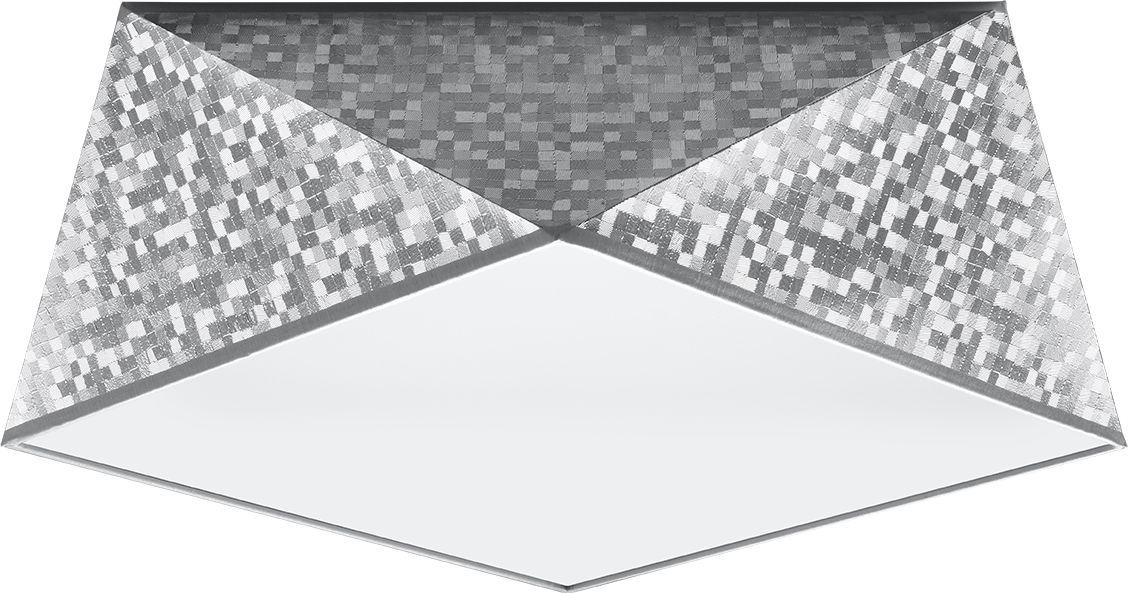 Lampa sufitowa Sollux Plafon sufitowy srebrny Sollux HEXA SL.0691