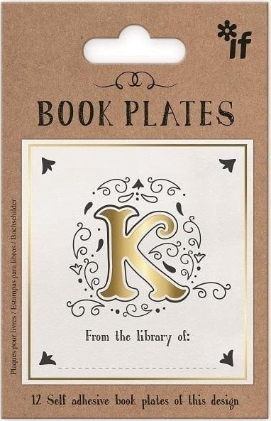 IF Ekslibris - zestaw naklejek - litera K
