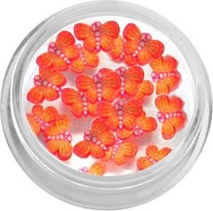 Bass Cosmetics Motylki ceramiczne - pomarańczowe / Bass Cosmetics