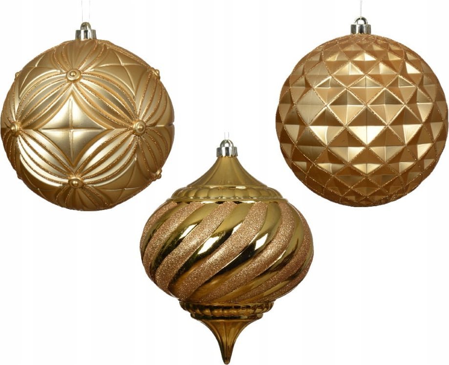 Kaemingk Bombka choinkowa 20cm złota plastikowa 1 szt