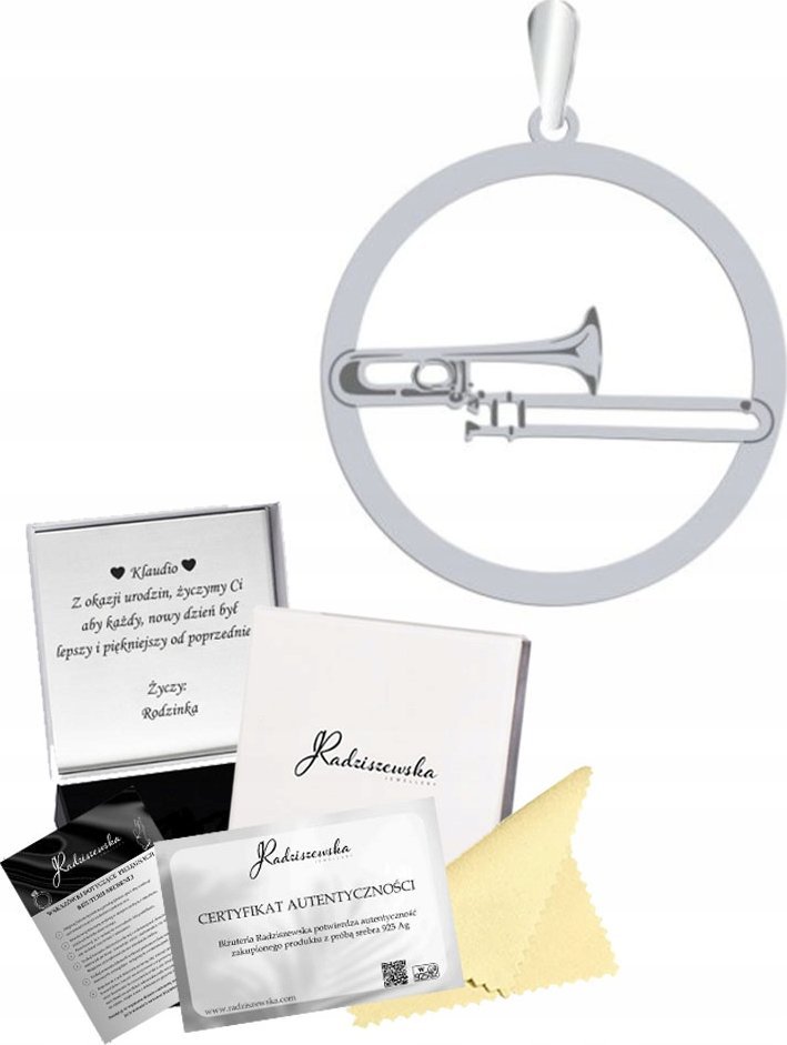 Radziszewska Jewellery Zawieszka Srebrna Puzon Wisiorek 925 Prezent Biżuteria GRAWER GRATIS