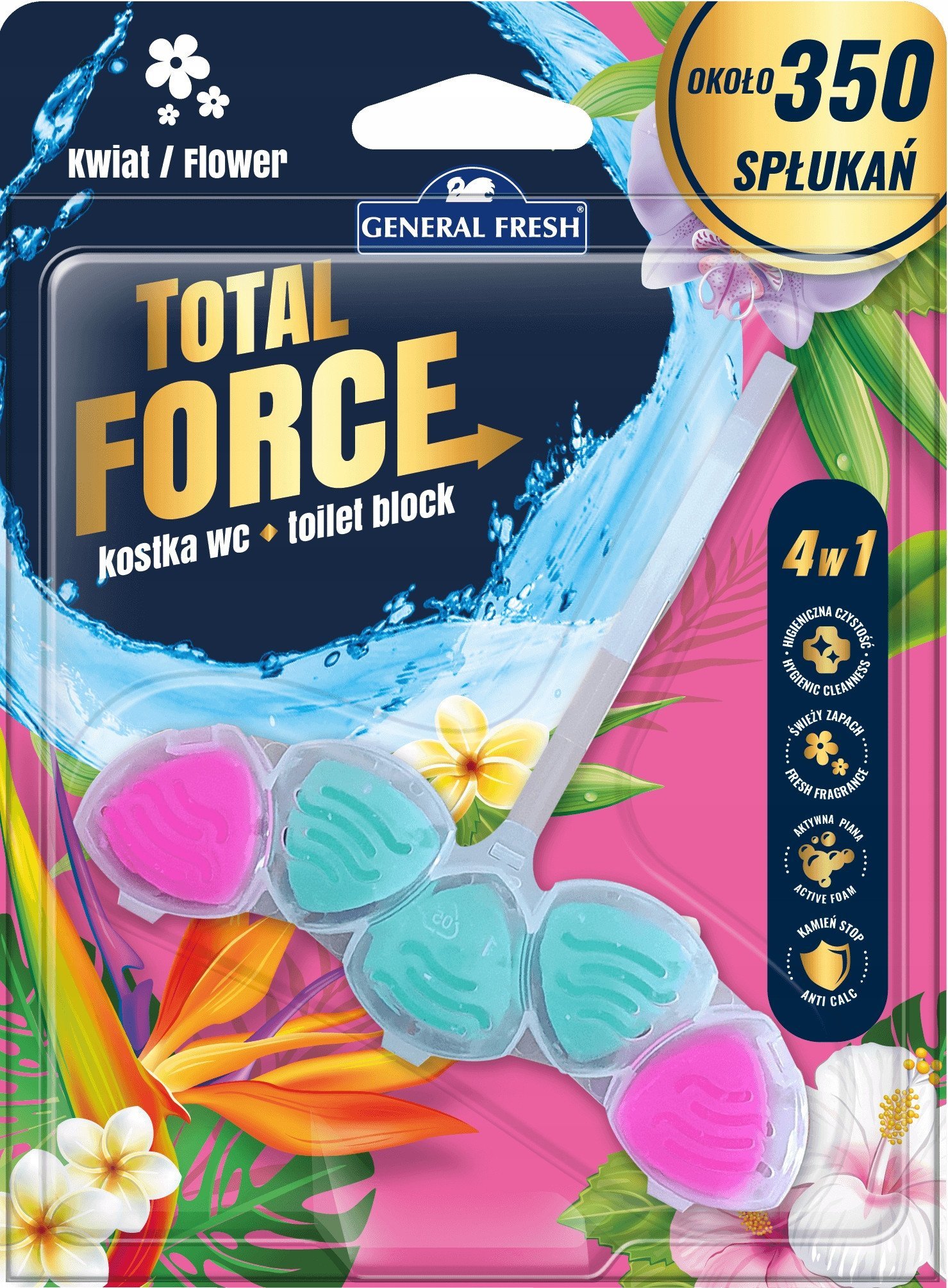 TOILET CLEANER GF TOTAL FORCE 40G FLOWER