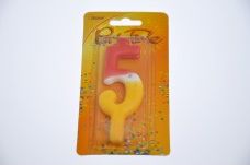 Arpex Swieczka cyferka - kolor nr 5