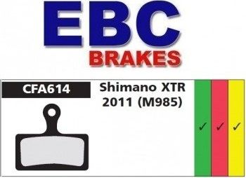 EBC Polska Sp. Z O.O Klocki hamulcowe rowerowe EBC (spiekane) SHIMANO XTR BR-M985 uniwersalny